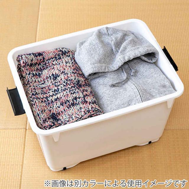 衣装ケース クローゼット 収納ケース コロモ 幅38.5×奥行50×高さ30cm 深型 10個セット （ コロ付き 収納ボックス 衣類収納 収納 透明 クリア 奥行50 押入れ収納 押入れ 蓋付き 衣類ケース キャスター付き ）_14
