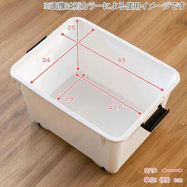 衣装ケース クローゼット 収納ケース コロモ 幅38.5×奥行50×高さ30cm 深型 10個セット （ コロ付き 収納ボックス 衣類収納 収納 透明 クリア 奥行50 押入れ収納 押入れ 蓋付き 衣類ケース キャスター付き ）_4