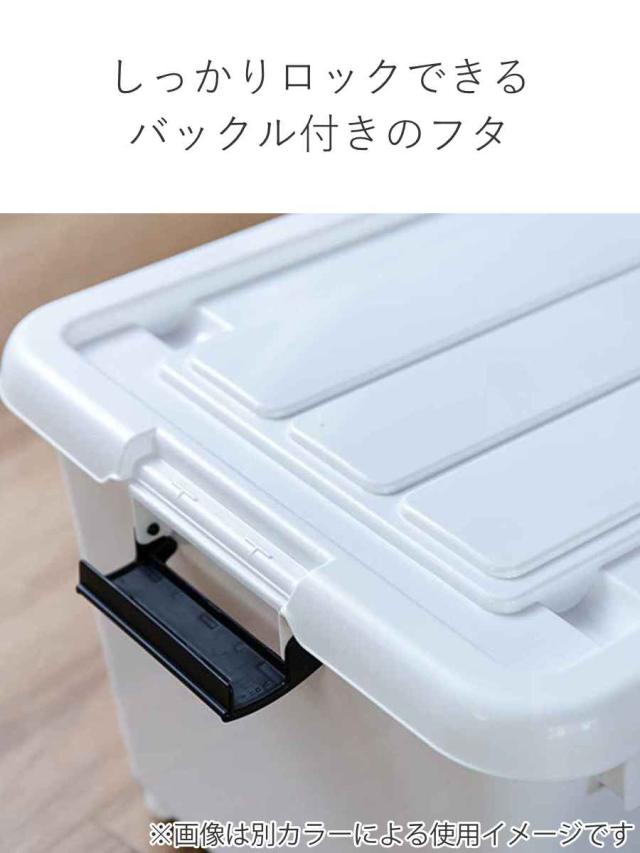 衣装ケース 押し入れ 収納ケース コロモ 幅40×奥行74×高さ18cm 浅型 10個セット （ コロ付き 収納ボックス 衣類収納 収納 透明 クリア 奥行74 ベッド下収納 ベッド下 押入れ クローゼット収納 衣類ケース キャスター付き ）_8