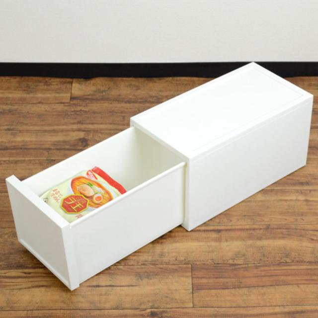 収納ケース チェスト S180 8個セット 幅18×奥行36×高さ18.3cm （ 収納 引き出し スリム 収納ボックス 仕切り付き 小物収納 日本製 キッチン収納 隙間収納 ベッド下 積み重ね リビング キッチン プラスチック 衣類収納 ストッカー ）_4