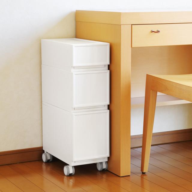収納ケース チェスト ファボーレヌーヴォ 6個セット S240 幅18×奥行36×高さ24.3cm （ 収納 引き出し スリム 収納ボックス 仕切り付き 小物収納 日本製 隙間収納 積み重ね リビング キッチン プラスチック 衣類収納 キッチン収納 ）_16