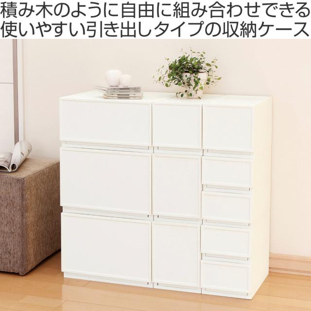 収納ケース チェスト ファボーレヌーヴォ L240 4個セット 幅54×奥行36×高さ24.3cm （ 収納 引き出し 収納ボックス 大容量 衣類収納 日本製 衣装ケース 隙間収納 ベッド下 積み重ね キッチン プラスチック 小物 ）_1
