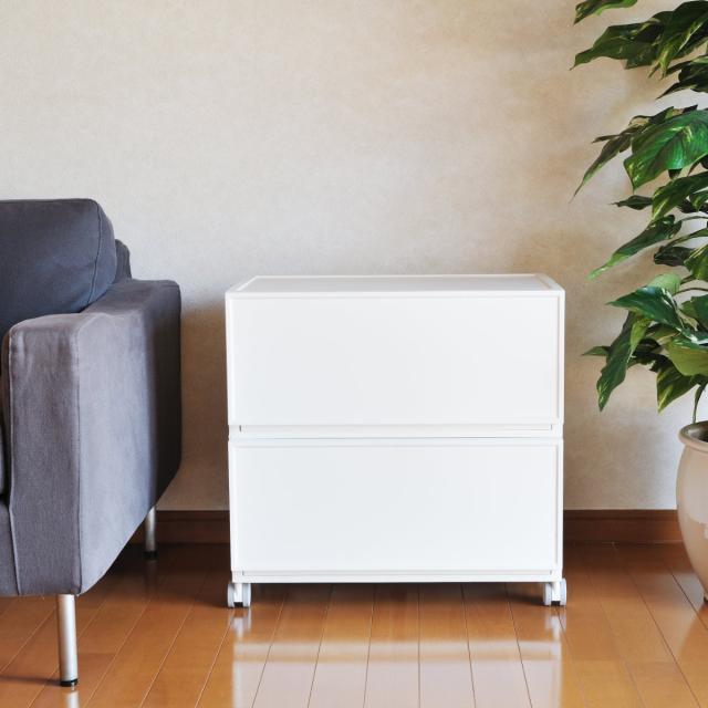 収納ケース チェスト ファボーレヌーヴォ L240 4個セット 幅54×奥行36×高さ24.3cm （ 収納 引き出し 収納ボックス 大容量 衣類収納 日本製 衣装ケース 隙間収納 ベッド下 積み重ね キッチン プラスチック 小物 ）_13
