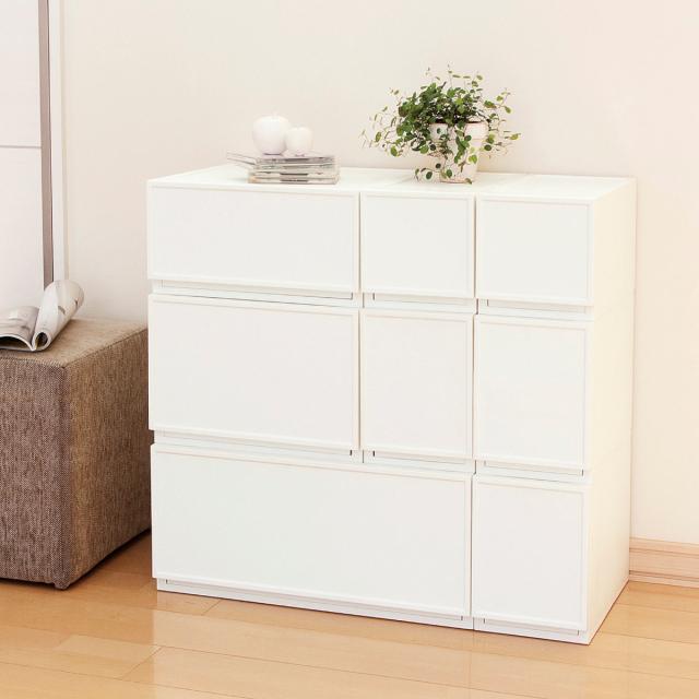 収納ケース チェスト ファボーレヌーヴォ L240 4個セット 幅54×奥行36×高さ24.3cm （ 収納 引き出し 収納ボックス 大容量 衣類収納 日本製 衣装ケース 隙間収納 ベッド下 積み重ね キッチン プラスチック 小物 ）_15