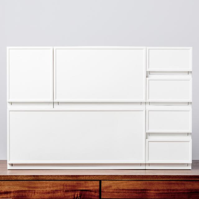 収納ケース チェスト ファボーレヌーヴォ L240 4個セット 幅54×奥行36×高さ24.3cm （ 収納 引き出し 収納ボックス 大容量 衣類収納 日本製 衣装ケース 隙間収納 ベッド下 積み重ね キッチン プラスチック 小物 ）_17
