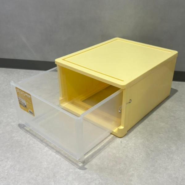 収納ボックス ストラ B4 幅34×奥行42×高さ22cm イエロー （ 小物入れ