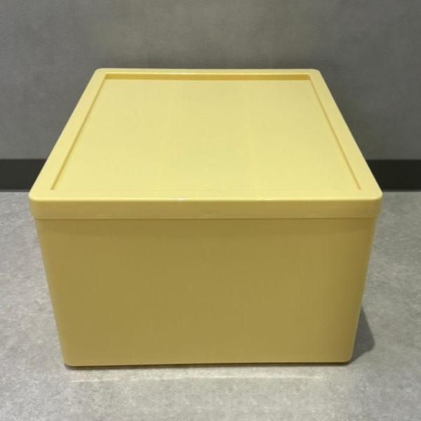 イエロー収納ボックス 引き出し付き 収納ボックス ストラ B4 幅34×奥行42×高さ22cm イエロー （ 小物入れ