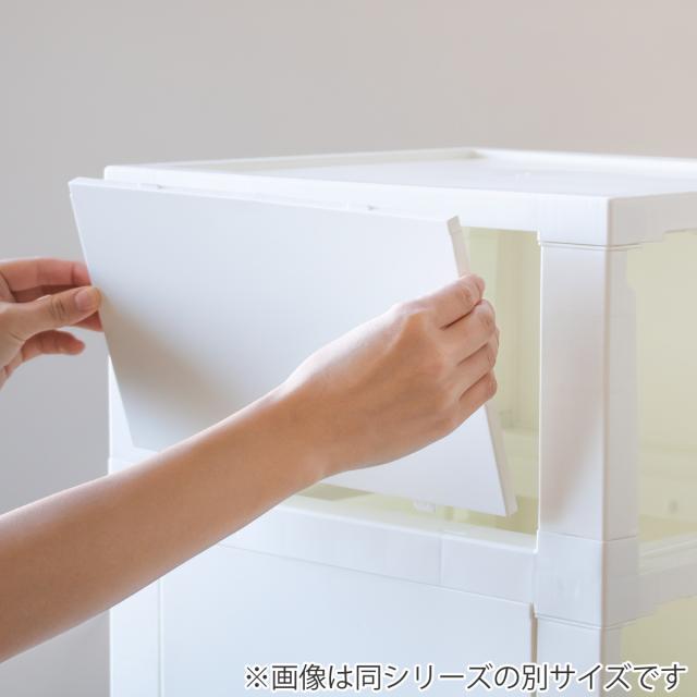 チェスト 壁付き デコニーシーヴォ ワイド 5段 幅54×奥行41.7×高さ106.1cm （ 収納 収納チェスト 脚付き リビング収納 プラスチック ホコリが入りにくい 中が透けない 引き出し タンス 収納ケース 衣類収納 ランドリー収納 日本製 ）