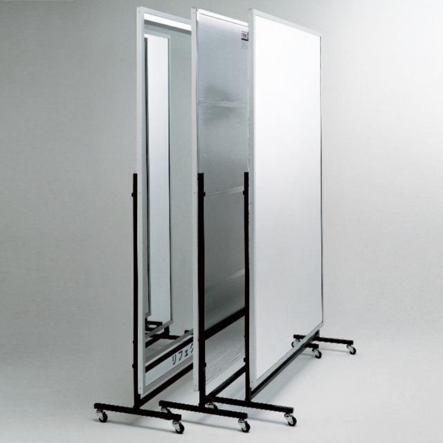 割れない鏡 リフェクスミラー キャスター付き スポーツミラー T型 姿見 120cm×180cm （ 鏡 全身 スタンドミラー フィルム Refex 軽量 超軽量 リフェクス フィルムミラー かがみ 割れない スポーツ ダンス レッスン ）_17