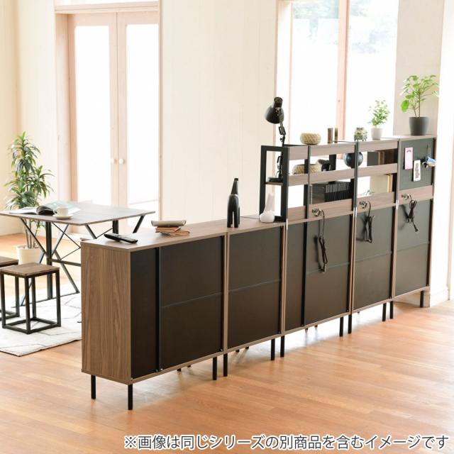 ハイチェスト オープン上棚付 北欧モダン Frsser 約幅56cm （ 脚付 リビング 収納 間仕切り 棚 本棚 オープンラック ラック リビングボード コンセント付 キャビネット ブラウン シンプル 引き出し チェストタンス 木製）