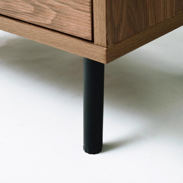 ハイチェスト オープン上棚付 北欧モダン Frsser 約幅56cm （ 脚付 リビング 収納 間仕切り 棚 本棚 オープンラック ラック リビングボード コンセント付 キャビネット ブラウン シンプル 引き出し チェストタンス 木製）