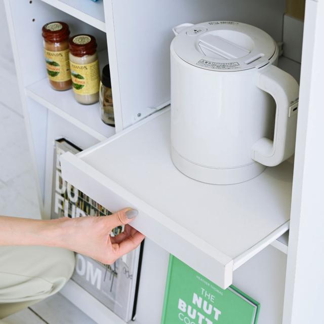 新品未使用未開封品キッチンカウンター ホワイト キャスター付き収納棚 60cm キッチンカウンター [幅60][扉収納タイプ] Find | おしゃれな