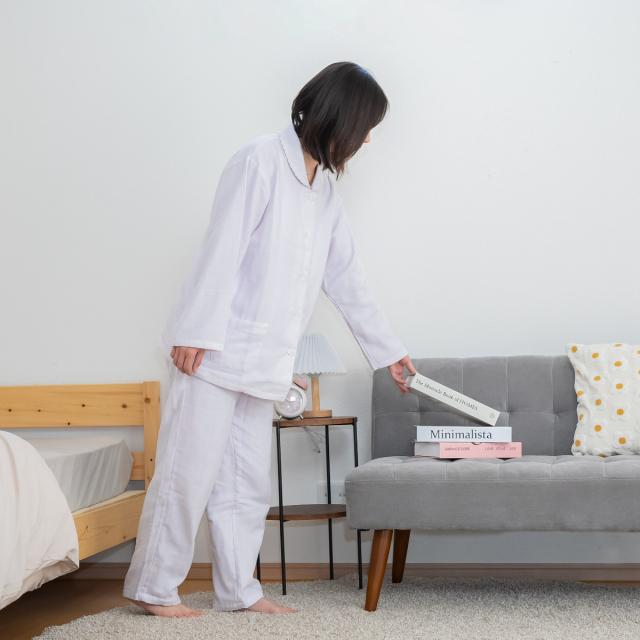 パジャマ 播州織 3重ガーゼ 綿100％ 日本製 （ 前開き レディース 婦人 春