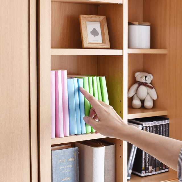 本棚 幅60cm 4段 スライド書棚 ボックスラックシリーズ （ 書棚