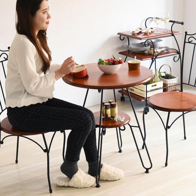 在庫あり　即納　丸テーブル　机　リビング　ナチュラル　アイアン　カフェ 在庫あり即納丸テーブル机リビングナチュラルアイアンカフェ