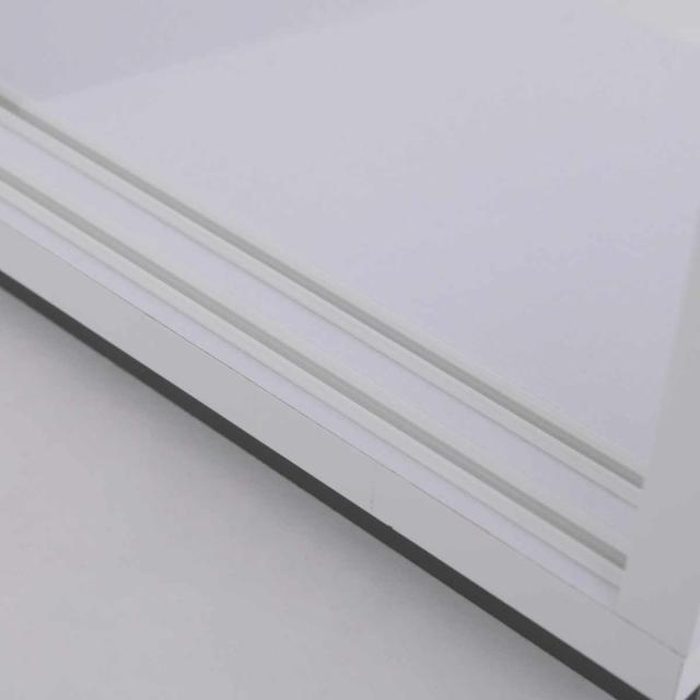 カウンター下収納 幅80.5cm 可動棚6枚 引き戸 （ カウンター下 収納 可動棚 棚 ラック 窓下 食器棚 ディスプレイ リビング ホワイト 白 ブラックガラス ）_17