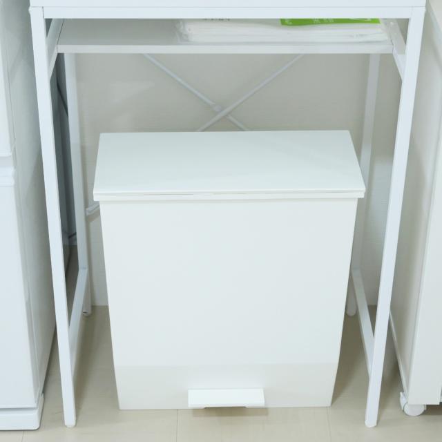 ゴミ箱上ラック 幅63cm メラミン ミドルタイプ （ ゴミ箱上 ラック 高さ170cm 収納 棚 シンプル 家具 ごみ箱上 省スペース 食器収納 家電収納 ブラック×ブラウン ホワイト×ホワイト ）_11