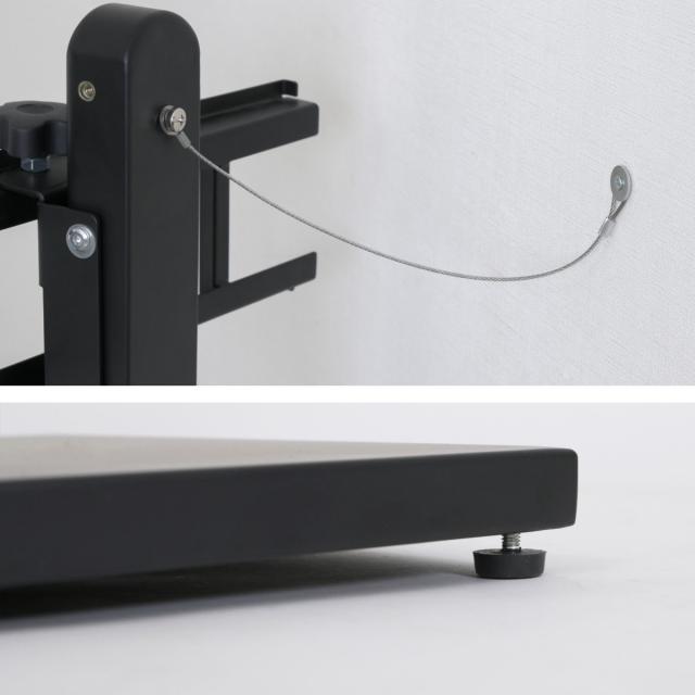 TVスタンド ラック 幅90cm 2点セット 50インチ対応 （ テレビ台 テレビスタンド 棚付 高さ調節 3段階 首振り 壁寄せ テレビボード 大型テレビ 壁面 スタンド・棚セット ブラック ホワイト 省スペース ）_16