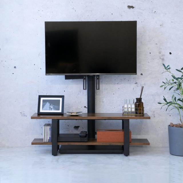 TVスタンド ラック 幅90cm 2点セット 50インチ対応 （ テレビ台 テレビスタンド 棚付 高さ調節 3段階 首振り 壁寄せ テレビボード 大型テレビ 壁面 スタンド・棚セット ブラック ホワイト 省スペース ）_18