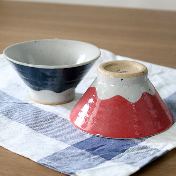 深川製磁　飯碗　富士山　未使用保管品　夫婦茶碗 3碗 深川製磁 飯碗 富士山 未使用保管品 夫婦茶碗 3碗