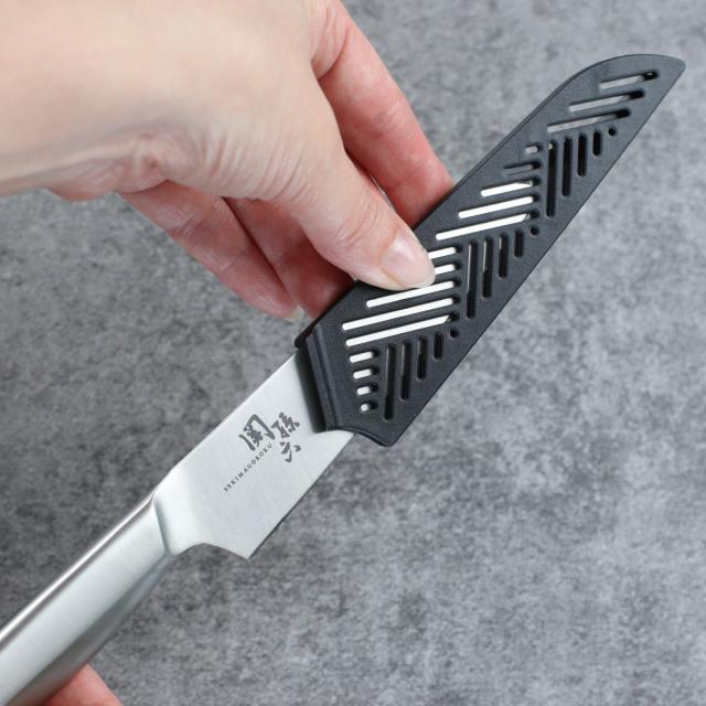 包丁 12cm 関孫六 オールステンレス サヤ付き コンパクトナイフ 日本製