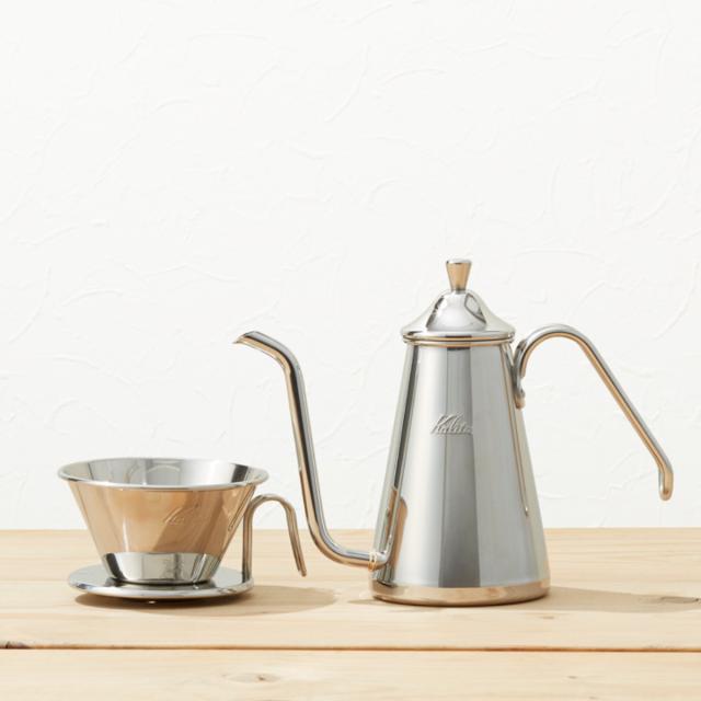 Kalita カリタ ドリッパー WDS-185 （ 2〜4人用 ステンレス 日本製 三