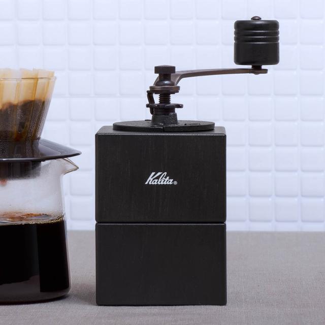 Kalita カリタ コーヒーミル キュービックミル （ 手挽き コーヒー コーヒー豆 ミル おしゃれ モダン スタイリッシュ 手動 ハンドコーヒーミル コーヒーグラインダー ）