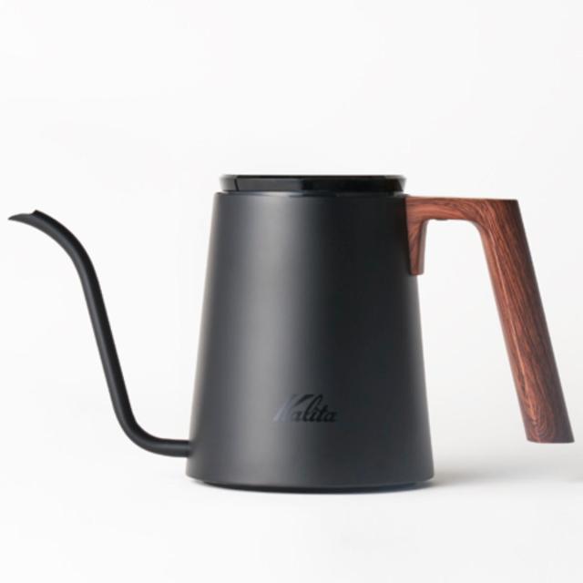 Kalita カリタ コーヒーケトル 800ml KDP-800 （ ステンレス 熱湯用 ブラック おしゃれ シンプル ドリップケトル コーヒーポット 珈琲 用品 ）