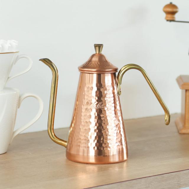 カリタ　銅製　コーヒーポット　ドリップポット Kalita カリタ コーヒーケトル 700ml ドリップポット スリム 700CU
