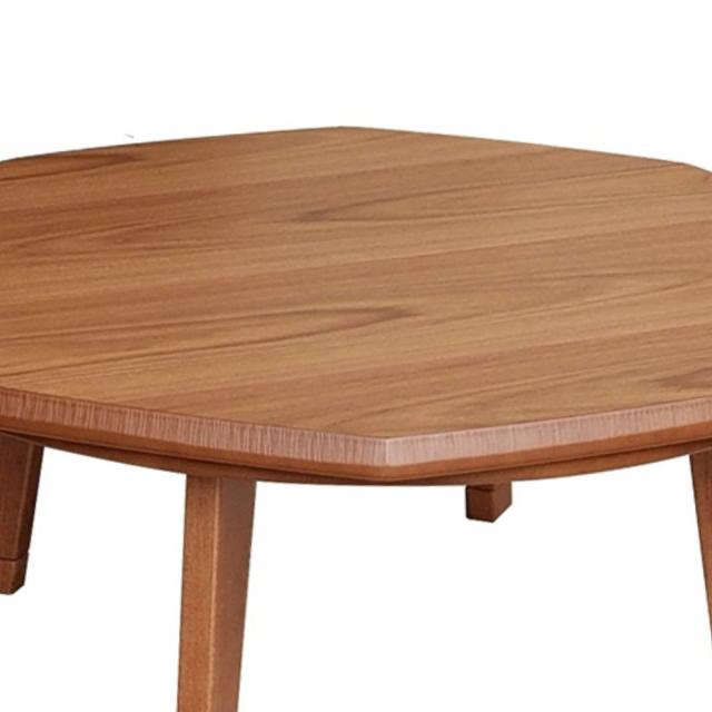 こたつテーブル 継ぎ脚 100×100cm N団らん （ こたつ テーブル リビングテーブル ローテーブル 八角形 高さ調節 36.5cm 40.5cm 継ぎ足 コタツ 天然木 木製 日本製 リビング 1年中 使える 座卓 おしゃれ ハロゲンヒーター ）