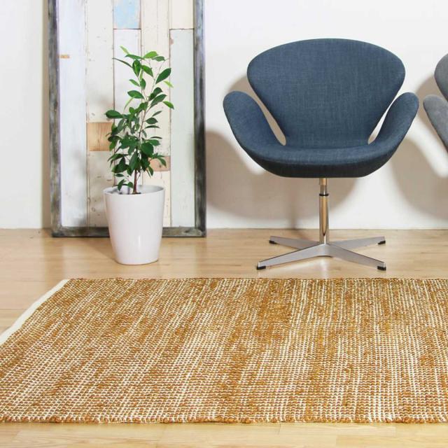 ジュートラグ 140x200 cm ELEMENTS ジュートラグ 約140×200cm 麻 天然素材 ラグ 敷物 ひんやり