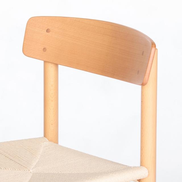 ダイニングチェア 座面高44cm ペーパーコード ビーチ シェーカーチェア （ リプロダクト デザイナーズチェア チェア 椅子 食卓 背もたれ 天然木 ナチュラル 北欧 無垢材 曲木 肘なし アームレス ）_5