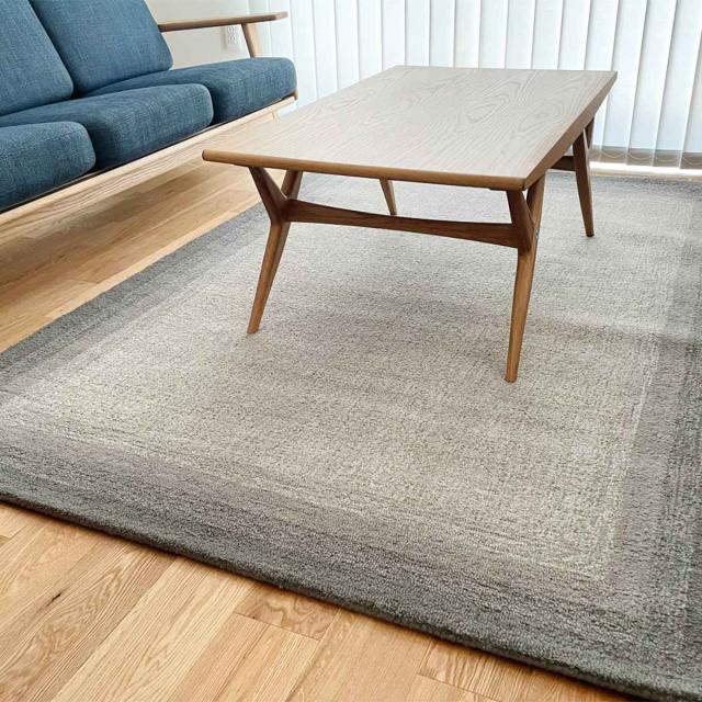 ラグ ブレンダ BLENDA 160×230cm ホットカーペット対応 （ ラグマット カーペット 絨毯 じゅうたん 長方形 マット 床暖対応 床暖 床暖房 天然素材 アクセントラグ ボックス柄 ）_2