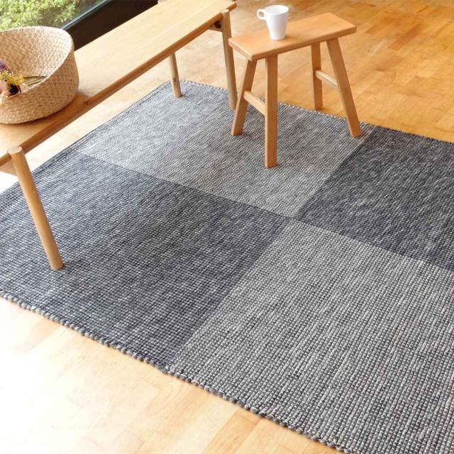 ラグ キリムラグ 手織り アールノ ALENO 160×230cm ホットカーペット対応 （ ラグマット カーペット 絨毯 じゅうたん 長方形 マット 床暖対応 床暖 床暖房 アクセントラグ ハンドメイド 市松模様 キリム ）_2