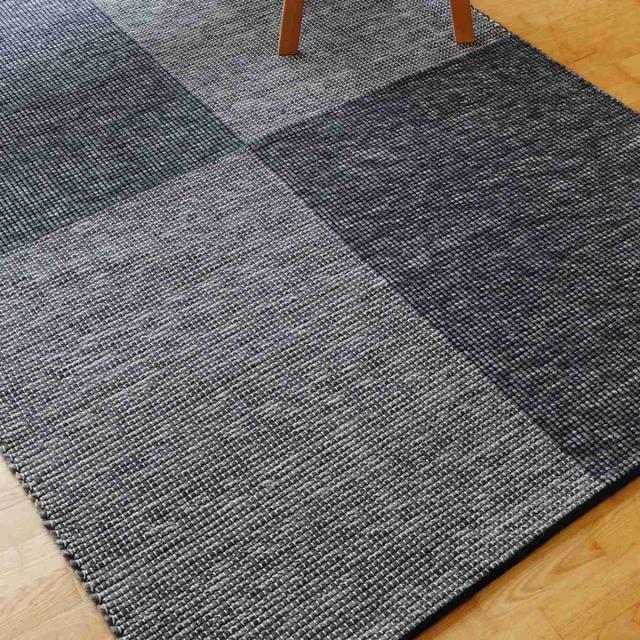 ラグ キリムラグ 手織り アールノ ALENO 160×230cm ホットカーペット対応 （ ラグマット カーペット 絨毯 じゅうたん 長方形 マット 床暖対応 床暖 床暖房 アクセントラグ ハンドメイド 市松模様 キリム ）_3