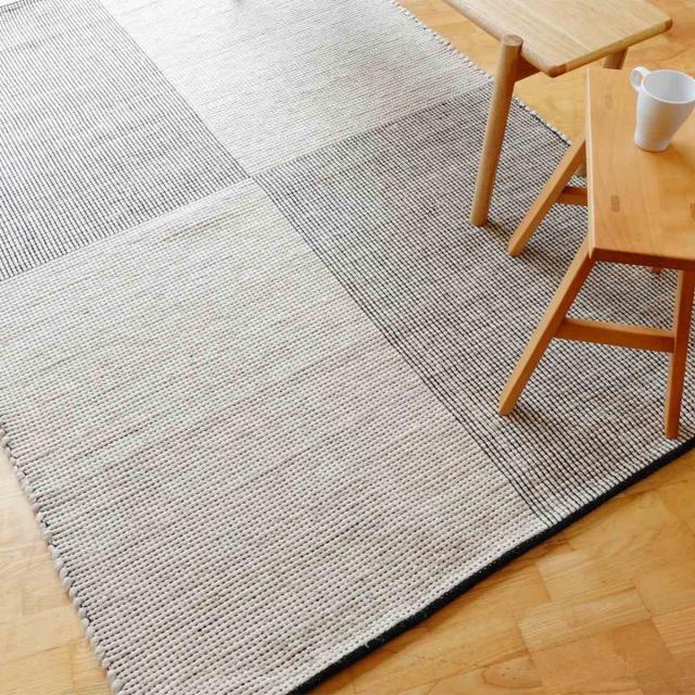 ラグ キリムラグ 手織り アールノ ALENO 160×230cm ホットカーペット対応 （ ラグマット カーペット 絨毯 じゅうたん 長方形 マット 床暖対応 床暖 床暖房 アクセントラグ ハンドメイド 市松模様 キリム ）_9