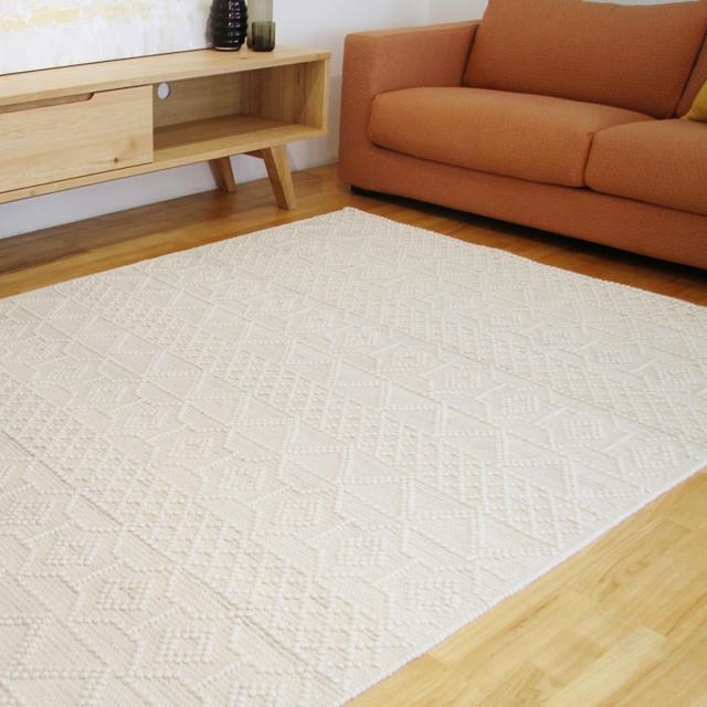 ラグ キリムラグ 手織り ジーゴ ZIGO 160×230cm ホットカーペット対応 （ ラグマット カーペット 絨毯 じゅうたん 長方形 マット 床暖対応 床暖 床暖房 アクセントラグ ハンドメイド 幾何学柄 キリム ）_2
