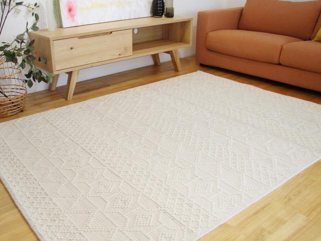 ラグ キリムラグ 手織り ジーゴ ZIGO 160×230cm ホットカーペット対応 （ ラグマット カーペット 絨毯 じゅうたん 長方形 マット 床暖対応 床暖 床暖房 アクセントラグ ハンドメイド 幾何学柄 キリム ）_5