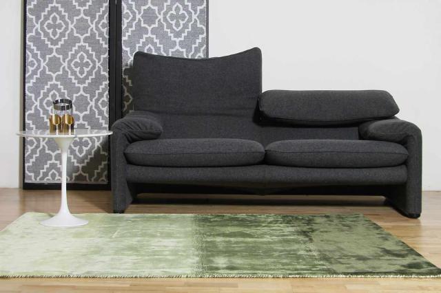 ラグ 手織り フェード FADE 160×230cm ホットカーペット対応 （ ラグマット カーペット 絨毯 じゅうたん 長方形 マット 床暖対応 床暖 床暖房 アクセントラグ 耐久性 ハンドメイド ビスコース ）_11