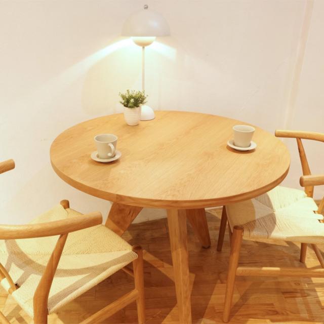オーク 円形ダイニングテーブル 95cm 円形ダイニングテーブル ilum
