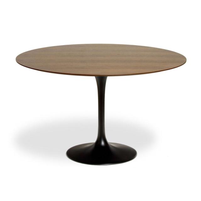 ダイニングテーブル型 直径120cm ウォールナット チューリップ ダイニングテーブルウッド （ 開梱設置 リプロダクト デザイナーズ 丸 ラウンド テーブル カフェテーブル ミニテーブル 4人掛け 5人掛け 木目調 ）