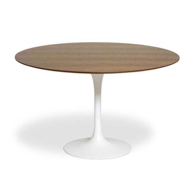 ダイニングテーブル型 直径120cm ウォールナット チューリップ ダイニングテーブルウッド （ 開梱設置 リプロダクト デザイナーズ 丸 ラウンド テーブル カフェテーブル ミニテーブル 4人掛け 5人掛け 木目調 ）