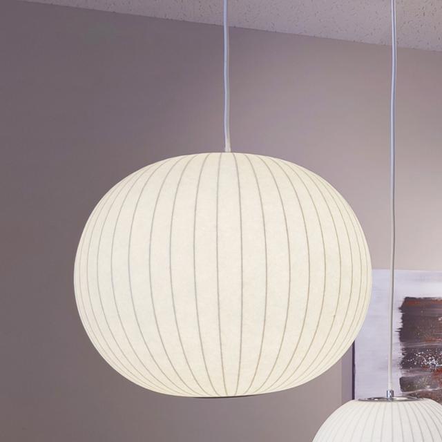 ペンダントライト バブルランプ ボールペンダント ミディアム リプロダクト LED E26 （ ライト 照明 ジョージネルソン デザイナーズ 北欧 モダン 直径45cm 天井照明 吊下げ 和モダン シーリングカップ LED対応 ボール 丸 インテリア ）