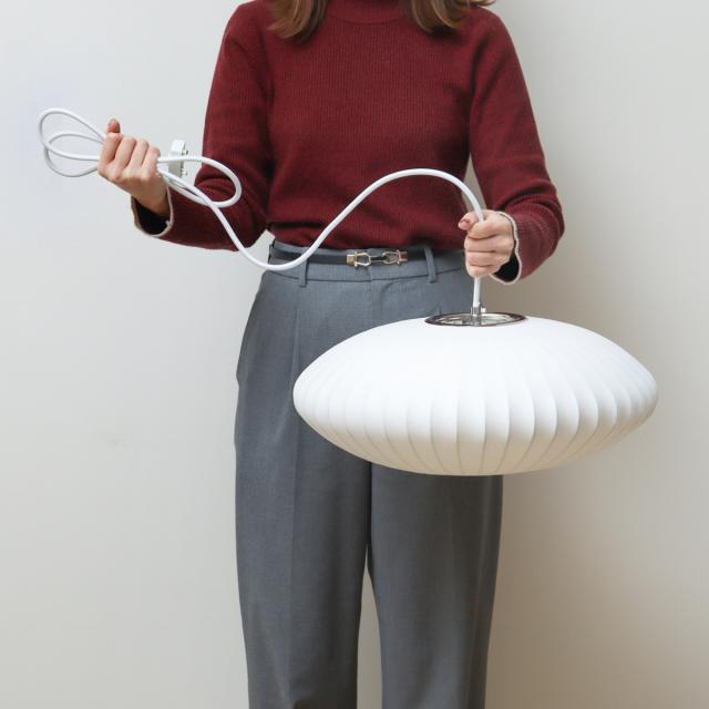 ペンダントライト LED対応 バブルランプ ソーサー スモール リプロダクト ジョージネルソン （ LED ライト 照明 デザイナーズ 北欧 モダン 幅43.5cm おしゃれ 天井照明 吊下げ 和モダン シーリングカップ インテリア ）_12
