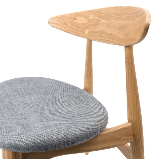 ダイニングチェア 座面高47cm レッドオーク 1542 （ チェア ダイニング イス 椅子 食卓椅子 完成品 木製 天然木 肘なし 背もたれ アーチ形状 ファブリック チェアー いす 食卓 リビング 木製椅子 リビングチェア ）_8