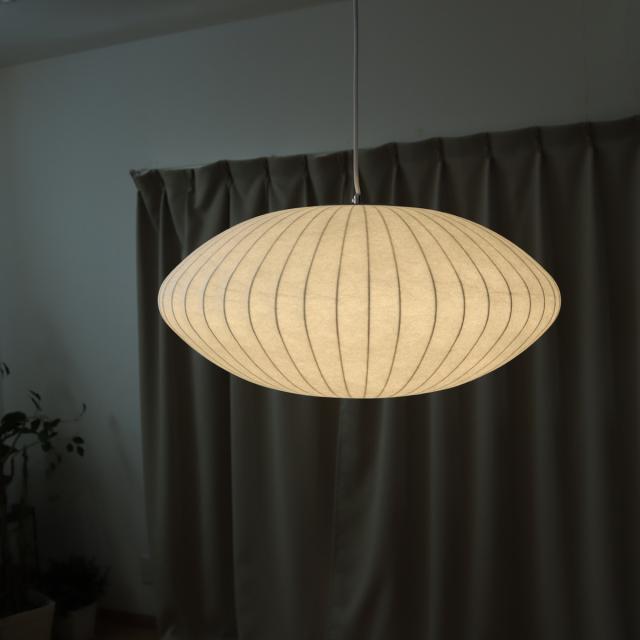 ペンダントライト LED対応 バブルランプ ソーサー ミディアム リプロダクト ジョージネルソン （ LED ライト 照明 デザイナーズ 北欧 モダン 幅64cm おしゃれ 天井照明 吊り下げ 和モダン シーリングカップ インテリア ）_14