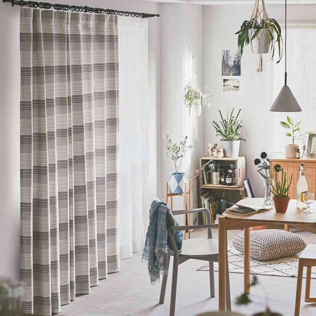 カーテン オーダーカーテン ドレープカーテン ペットボトルイリボーダー 1.5倍ヒダ 巾335〜370×丈221〜240cm （ オーダー サイズオーダー オーダーメイド 1cm単位 洗える 洗濯機 ウォッシャブル エコ おしゃれ 日本製 ）