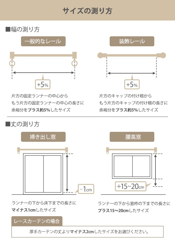 レースカーテン オーダーカーテン ヴィンテージレース 1.5倍ヒダ 巾335〜370×丈221〜240cm （ オーダー サイズオーダー オーダーメイド 1cm単位 洗える 洗濯機 ウォッシャブル ナチュラル おしゃれ 日本製 ）_6