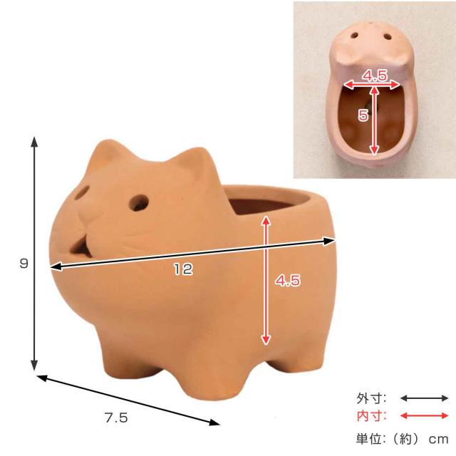 猫さんの顔型　鉢．プランター.2個 猫さんの顔型 鉢．プランター.2個 鉢花 植木動物の頭の