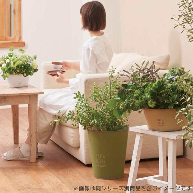 植木鉢 ハウスプランツブリキ 直径28×高さ31cm （ 植木鉢カバー プラントポット 植物用ポット 花器 鉢カバー ポット ブリキ 8号 丸  ポッの通販はau PAY マーケット - インテリアパレット | au PAY マーケット－通販サイト